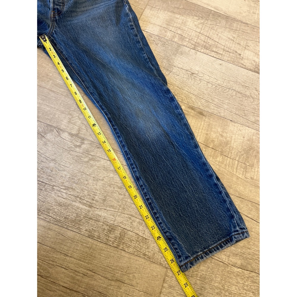 Levi 501 Women Blue Denim Jeans Button Fly Classic Fit Size 29 - Picture 7 of 11